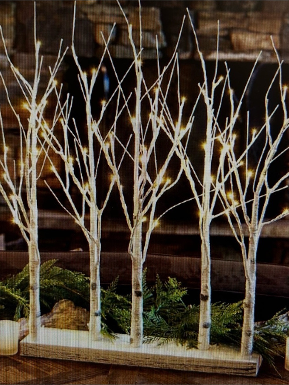 LED Lighted Birch Tree Tabletop Decor by Olive & Cocoa *NEW